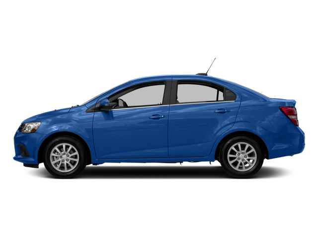 Blue 2017 Chevrolet Sonic side view