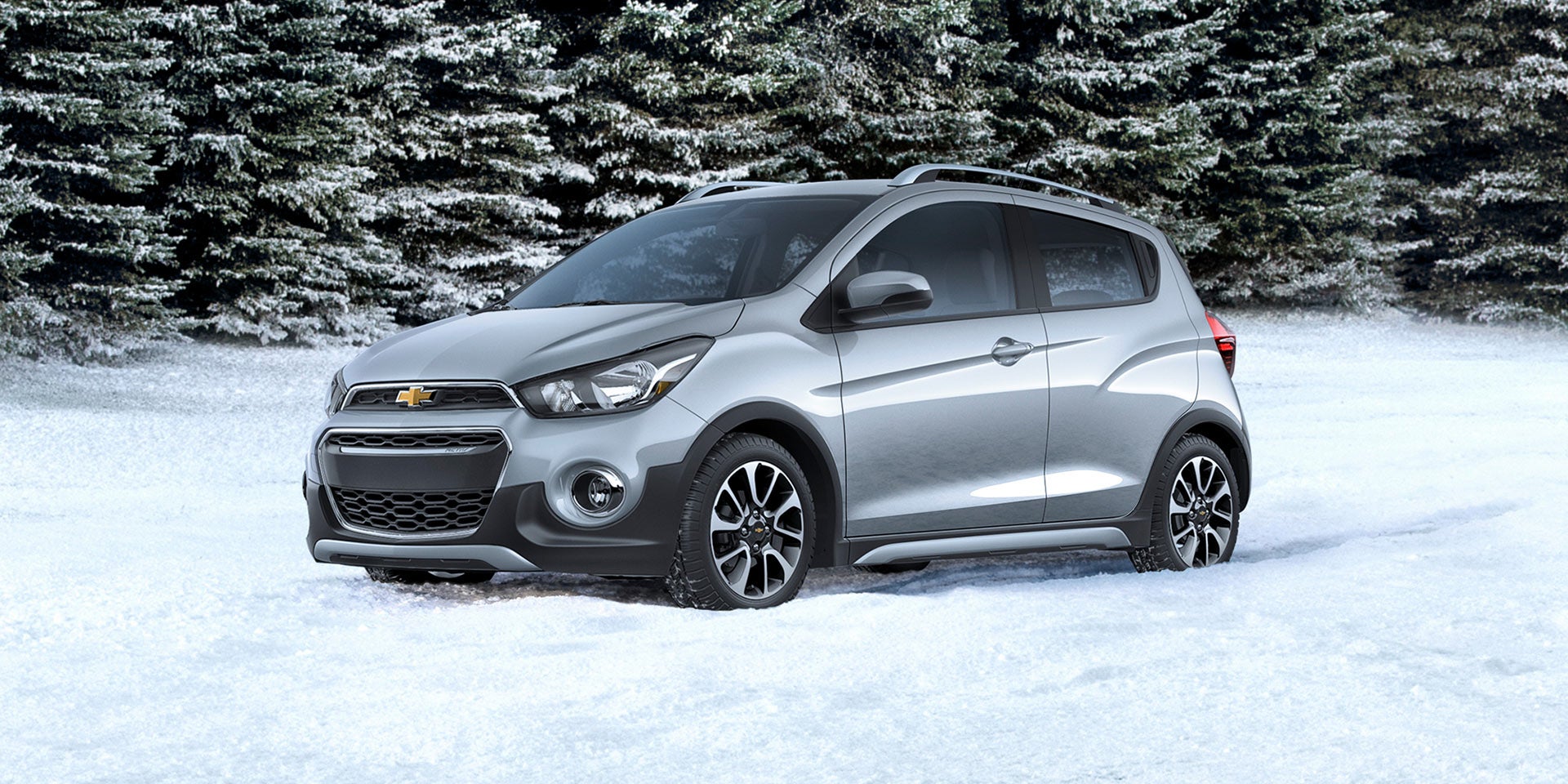 Close up view of Chevrolet emblem on car